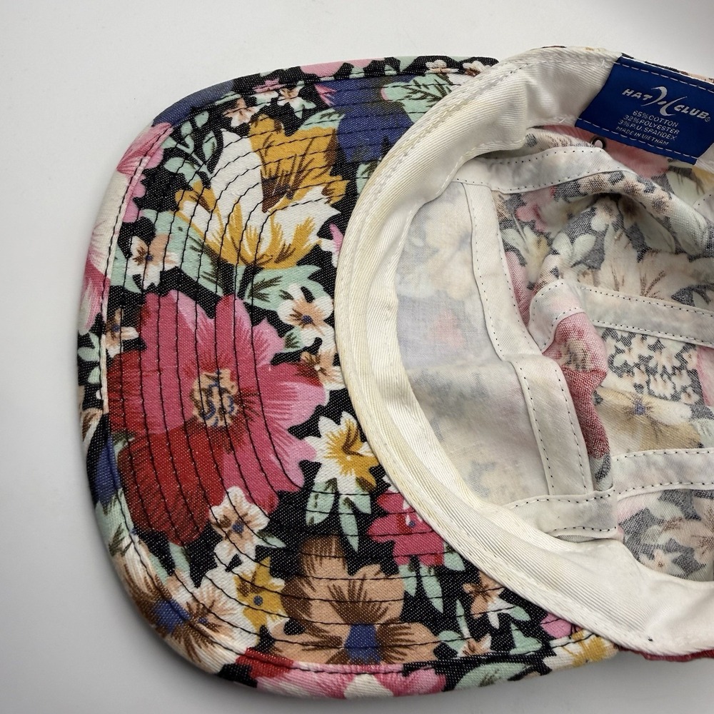 Vintage Hat Club Floral Baseball Cap With Leather Adjustment Strap - Picture 7 of 8